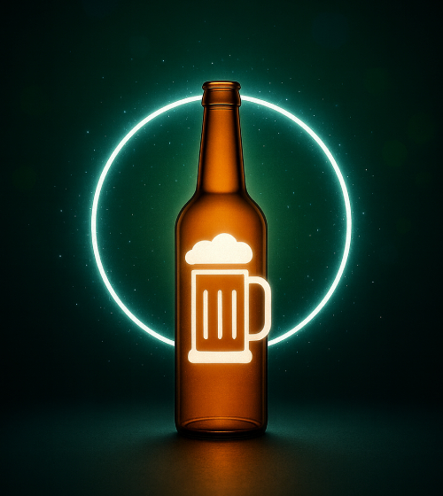 Beer Bottle - Amber